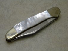 Parker Cut Co Mother of Pearl Copperhead Knife in Box