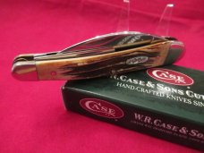 Case XX 2002 Bone Stag Seahorse Whittler Pattern # 6.5355WH