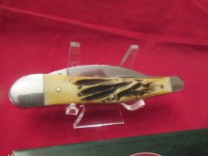 Case XX 2002 Bone Stag Seahorse Whittler Pattern # 6.5355WH