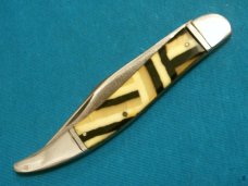 VINTAGE FANCY HANDLE UTICA CUTLERY CO USA FOLDING POCKET TOOTHPICK TICKLER FISH KNIFE KNIVES OLD