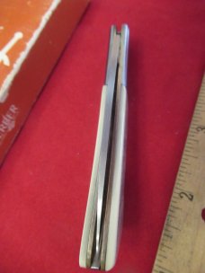 Gerber Silver Knight  Ivory Micrata Lockback Bear Scrimshawed on Handle