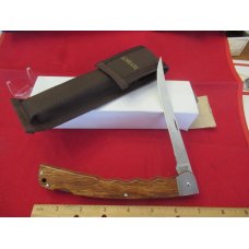 Scharde Finger Groove Wood Handle Lockback Fish Knife Model MA6