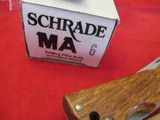 Scharde Finger Groove Wood Handle Lockback Fish Knife Model MA6