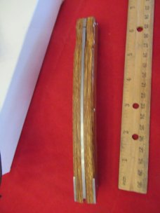 Scharde Finger Groove Wood Handle Lockback Fish Knife Model MA6