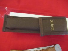 Scharde Finger Groove Wood Handle Lockback Fish Knife Model MA6