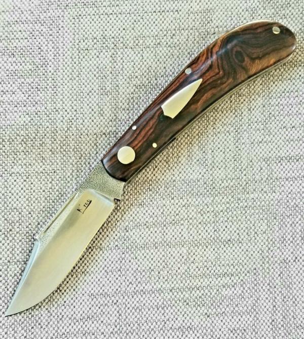 K'roo Custom Shadow Lanny Clip.3.75" N690..brut de force  look.Desert Ironwood...long pull 
