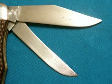 VINTAGE MONARCH 2212 JAPAN FOLDING HUNTER HUNTING SKINNING SURVIVAL POCKET KNIFE KNIVES OLD BIG