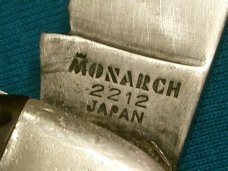 VINTAGE MONARCH 2212 JAPAN FOLDING HUNTER HUNTING SKINNING SURVIVAL POCKET KNIFE KNIVES OLD BIG