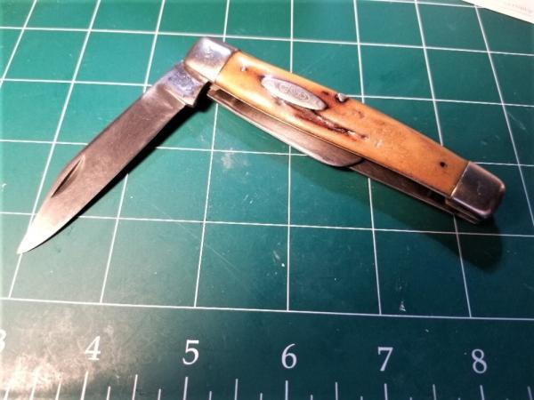 Vintage CASE XX (1940-64) 4 3/8 #5375 Large Stockman NICE