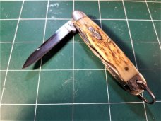 RARE CASE XX JR. SCOUT POCKET KNIFE #64090R SS AMBER BONE MULTI TOOL BOYS CAMP KNIFE