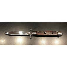 NEW - 9" Italian-Style Swing-Guard Stiletto with Snakewood Scales