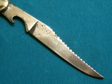 VINTAGE CAMCO USA FOLDING POCKET TEXAS TOOTHPICK TICKLER FISH KNIFE KNIVES OLD CAMILUS