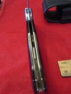 AL-Mar  Sere/  Attack Green Micarta Folding Front Lock  Model # 3003A