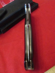 AL-Mar  Sere/  Attack Green Micarta Folding Front Lock  Model # 3003A