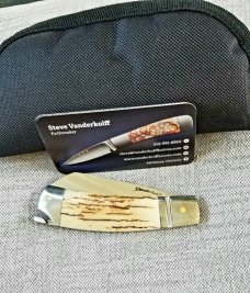 Steve Vanderkolff Native Taillock 4".. Mammoth and Cpm154...Fluted Integral bolsters  
