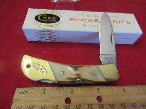Case XX 1981 Stag Handle Lock Back Pattern # 051051L SSP