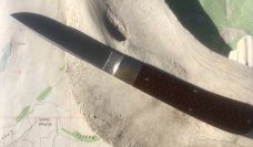 Mustang Brown Burlap Micarta  GEC Great Eastern Tidioute 745120 NEW with Pin