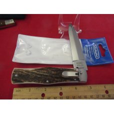 Mikov Stag Handle Auto with Pocket Clip