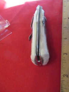 Mikov Stag Handle Auto with Pocket Clip 