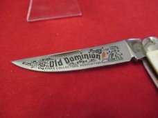 Fight'N Rooster Stag Handle Half Whittler Made For Old Dominion Club