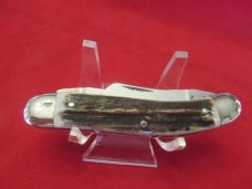 Fight'N Rooster Stag Handle Half Whittler Made For Old Dominion Club