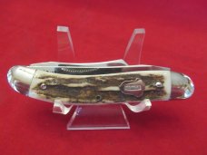 Fight'N Rooster Stag Handle Half Whittler Made For Old Dominion Club