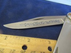 Case XX Stag 1977 Blue Scroll Folding Hunter Pattern # 5265 SAB