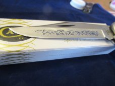 Case XX Stag 1977 Blue Scroll Folding Hunter Pattern # 5265 SAB