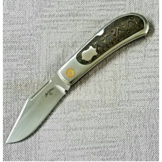 Vincenzo Balistreri Custom Lanny 425quot clsd upscaled Bose pattern steel and carbon fiber handle
