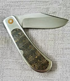 Vincenzo Balistreri Custom Lanny , 4..25" clsd  upscaled Bose pattern  steel and carbon fiber handle