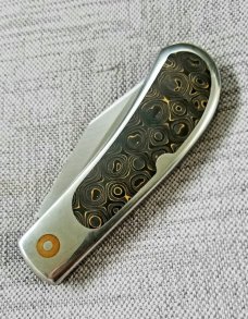 Vincenzo Balistreri Custom Lanny , 4..25" clsd  upscaled Bose pattern  steel and carbon fiber handle