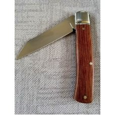 Bobby Toole Custom Native Knife, crosscut micarta, New, CPM-154 ,4" closed , coa & pouch 