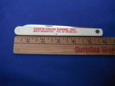 KING'S ONION HOUSE.- Long Sampler Pocket Knife Colonial Prov. USA   FRUIT Sampler knife