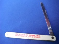 KINGS ONION HOUSE- Long Sampler Pocket Knife Colonial Prov USA FRUIT Sampler knife