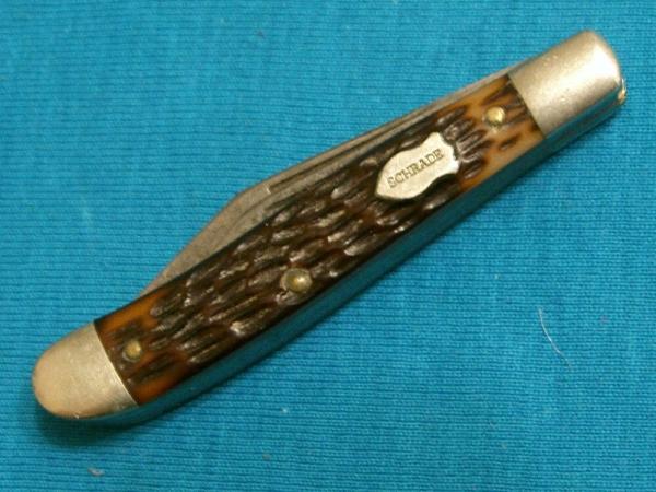 VINTAGE SCHRADE USA 272 TRAPPER FOLDING POCKET KNIFE KNIVES OLD SMALL