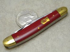 Robt Klaas Kissing Crane Solingen Germany 2340 Red 4-Master Stockman Knife c.1980