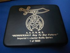 Shriner AAONMS Masonic Folding Knife Smith & Wesson Cutting Horse Knife 1/5000