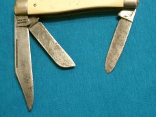 VINTAGE SCHRADE USA SC505 DUCK POND SCRIMSHAW STOCKMAN FOLDING POCKET PEN JACK KNIFE KNIVES OLD