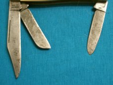 VINTAGE SCHRADE USA SC505 DUCK POND SCRIMSHAW STOCKMAN FOLDING POCKET PEN JACK KNIFE KNIVES OLD