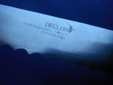 2 (TWO) Deglon Made in France Stainless Steel Straight Bread Knife 7.5 In. Blade
