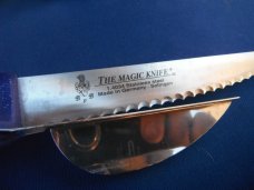 LOT OF 3 Kitchen Knives; 2 Magic Knives, Adjustable  Solingen Germany &  ITALY Carving Slicing Knife