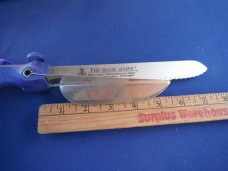 LOT OF 3 Kitchen Knives; 2 Magic Knives, Adjustable  Solingen Germany &  ITALY Carving Slicing Knife