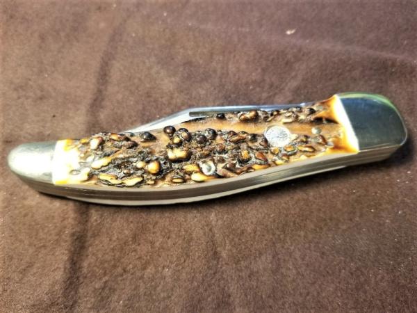 H BOKER & CO TREE BRAND CLASSIC GERMANY GENUINE STAG FOLDING HUNTER KNIFE NIB 