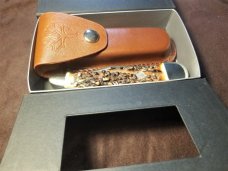 H BOKER & CO TREE BRAND CLASSIC GERMANY GENUINE STAG FOLDING HUNTER KNIFE NIB 