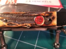ZWILLING J.A. HENCKELS HK-12-S Genuine Stag Canoe MINT IN BOX
