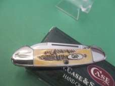 Case XX 2004 Baby Butterbean Bone Stag Pattern # 6.52132 SS