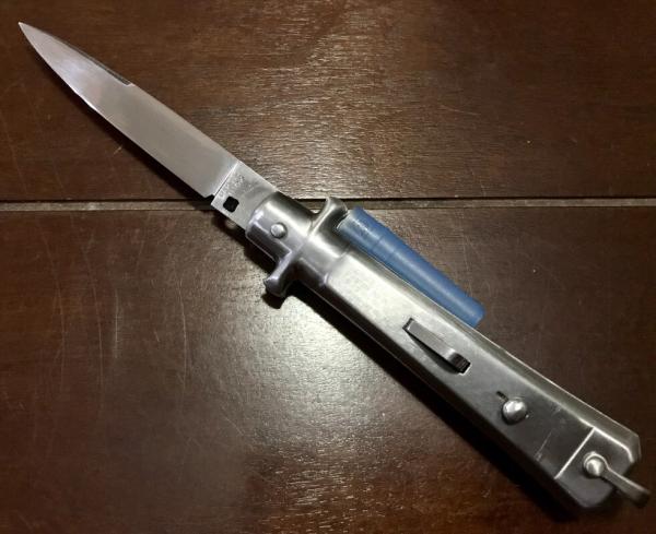 French Bargeon Switchblade, 7 1/2 Inch, Stainless Steel Handle, Stainless Liners French Bargeon Switchblade, 7 1/2 Inch, Stainless Steel Handle, Stainless Liners