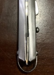 French Bargeon Switchblade, 7 1/2 Inch, Stainless Steel Handle, Stainless Liners 