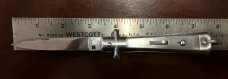 French Bargeon Switchblade, 7 1/2 Inch, Stainless Steel Handle, Stainless Liners 