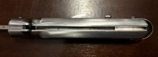 French Bargeon Switchblade, 7 1/2 Inch, Stainless Steel Handle, Stainless Liners 